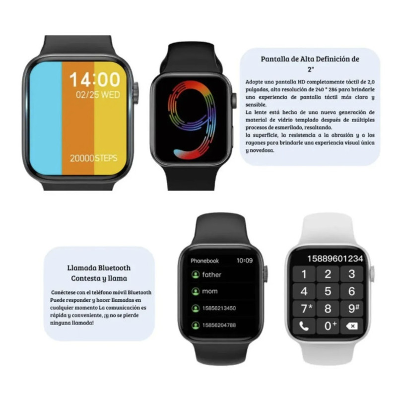 SMARTWATCH T900 PRO MAX L SERIE 9 2026 2.2 PULGADAS NEGRO - 4