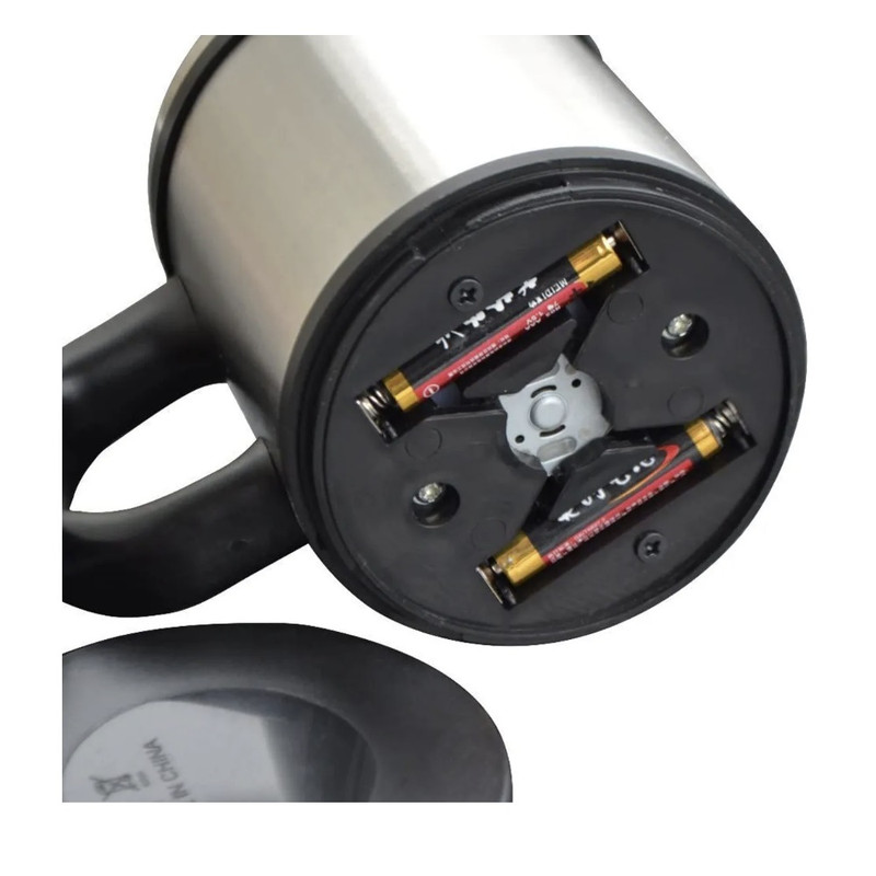 TAZA AUTO AGITADORA SELF STIRRING ACERO BATIDORA NEGRO - 4