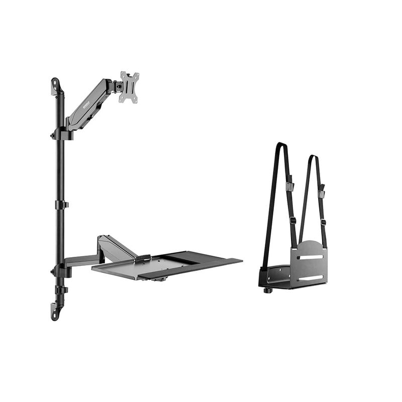 SOPORTE DE PARED Y BANDEJA SPEAKA PROFESSIONAL SP-MM-710 PARA TECLADO Y PARA MONITOR - 1