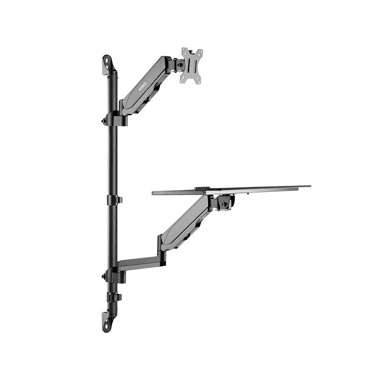 SOPORTE DE PARED Y BANDEJA SPEAKA PROFESSIONAL SP-MM-710 PARA TECLADO Y PARA MONITOR - 2