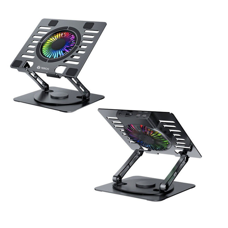 COOLER TEROS TE-7132N COMPATIBLE CON NOTEBOOKS DE HASTA 15.6 PULG 1 FAN DE 11 CM - 1