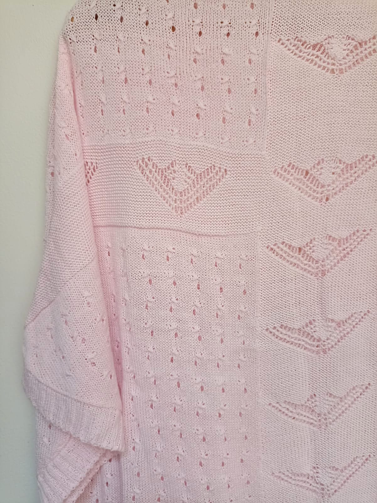 CHOMPA DE HILO MUJER MANDALAY KNITS ROSADO HEXAGONO - 2