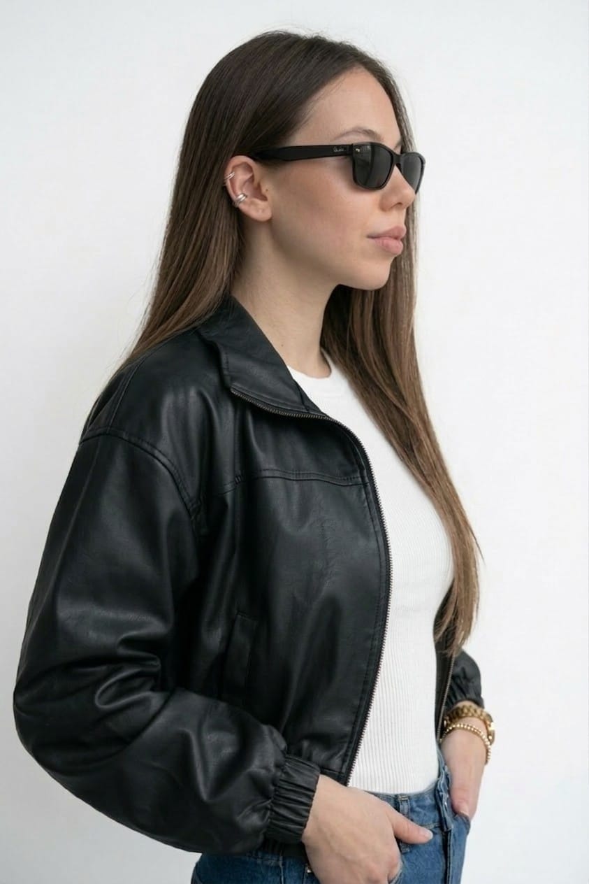 CASACA BOMBER ESTILO URBANO DE MUJER - 2