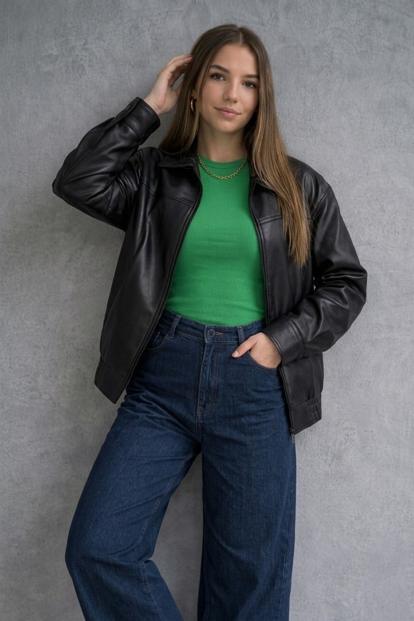CASACA OVERSIZE DE MUJER EN TENDENCIA - 1