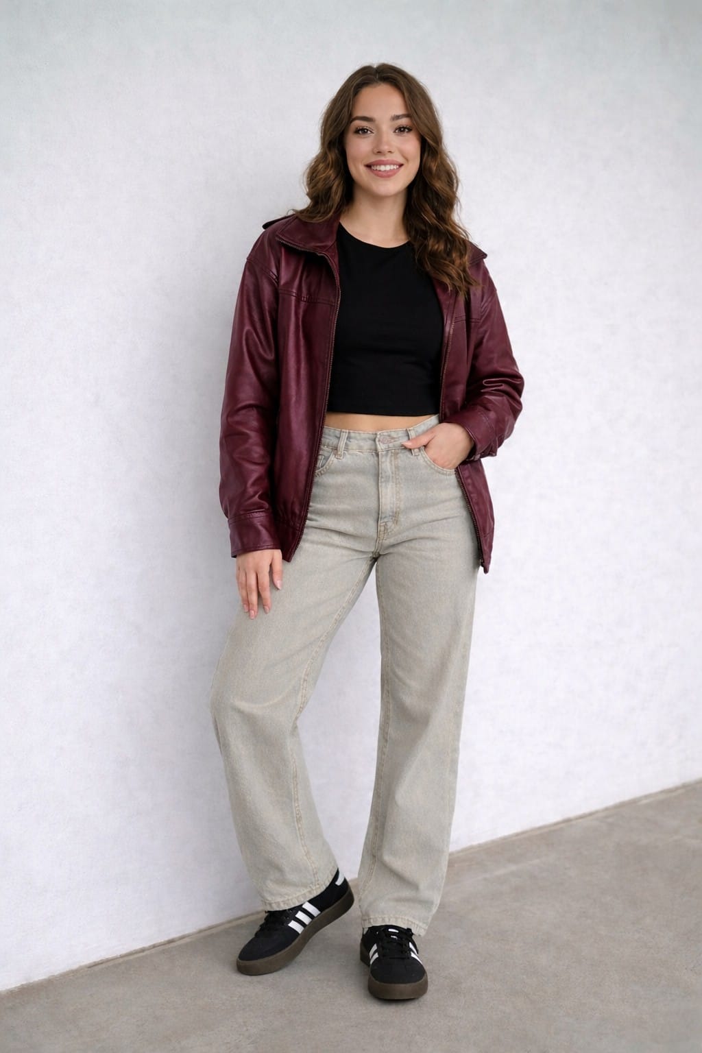 CASACA BOMBER OVERSIZE DE MUJER - 1