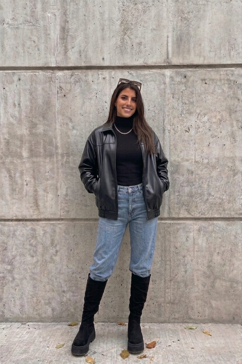 CASACA BOMBER DE TEMPORADA PARA MUJER - 1