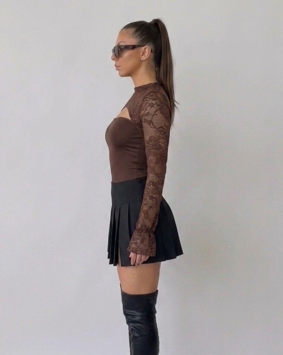 FALDA PLISADA CON SHORT INTERNO TENDENCIA MUJER - 2
