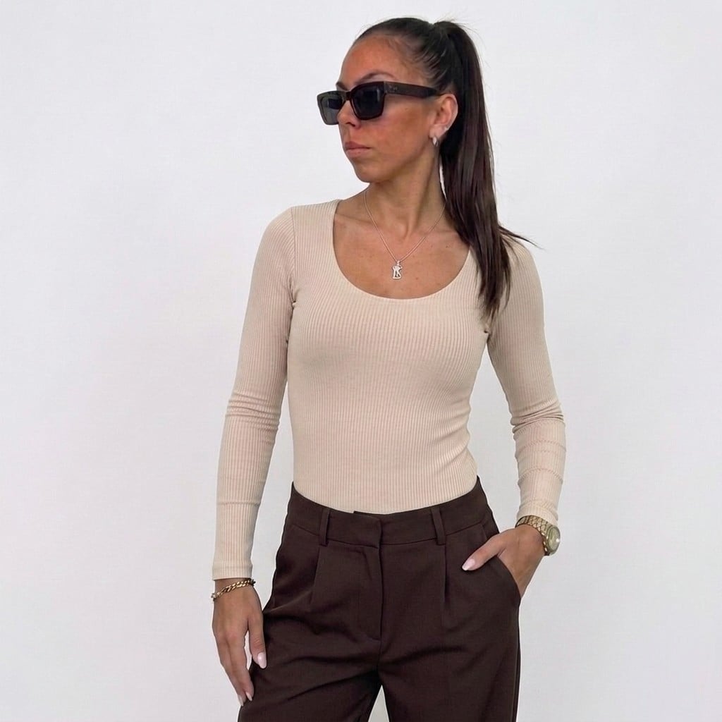POLO RIB MUJER TENDENCIA CASUAL - 1