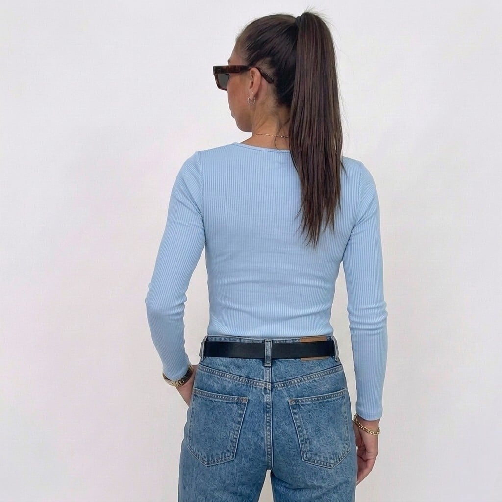 POLO RIB MUJER TENDENCIA CASUAL - 2