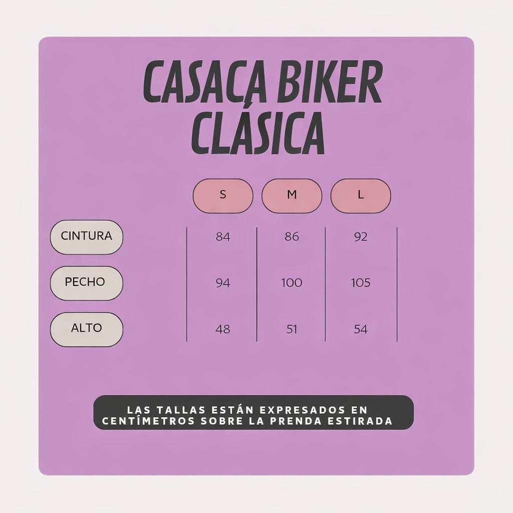 CASACA BIKER CLÁSICA DE CUERINA - 3