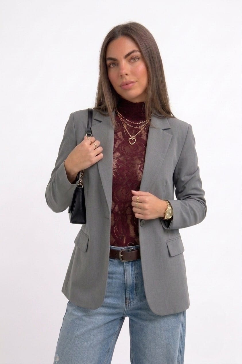 BLAZER OVERSIZE FORMAL Y CASUAL PARA MUJER - 1