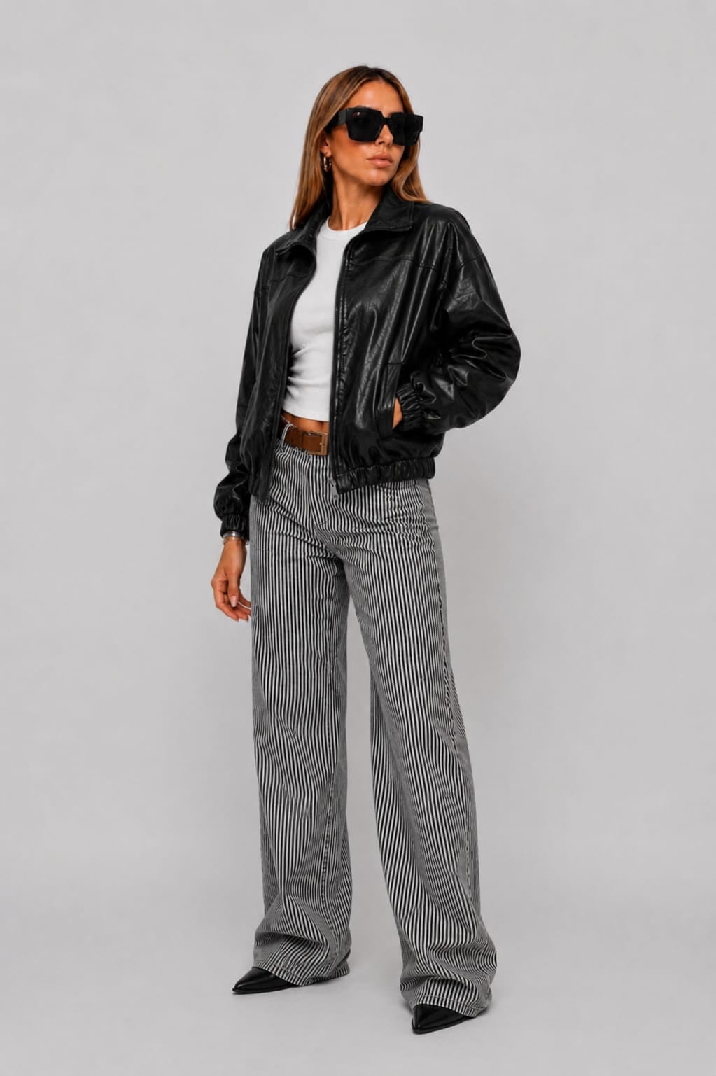 CASACA BOMBER OVERSIZE LOOK CASUAL PARA MUJER - 3