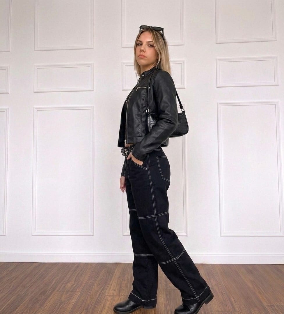 CASACA CUELLO CHINO EN TENDENCIA PARA MUJER - 2