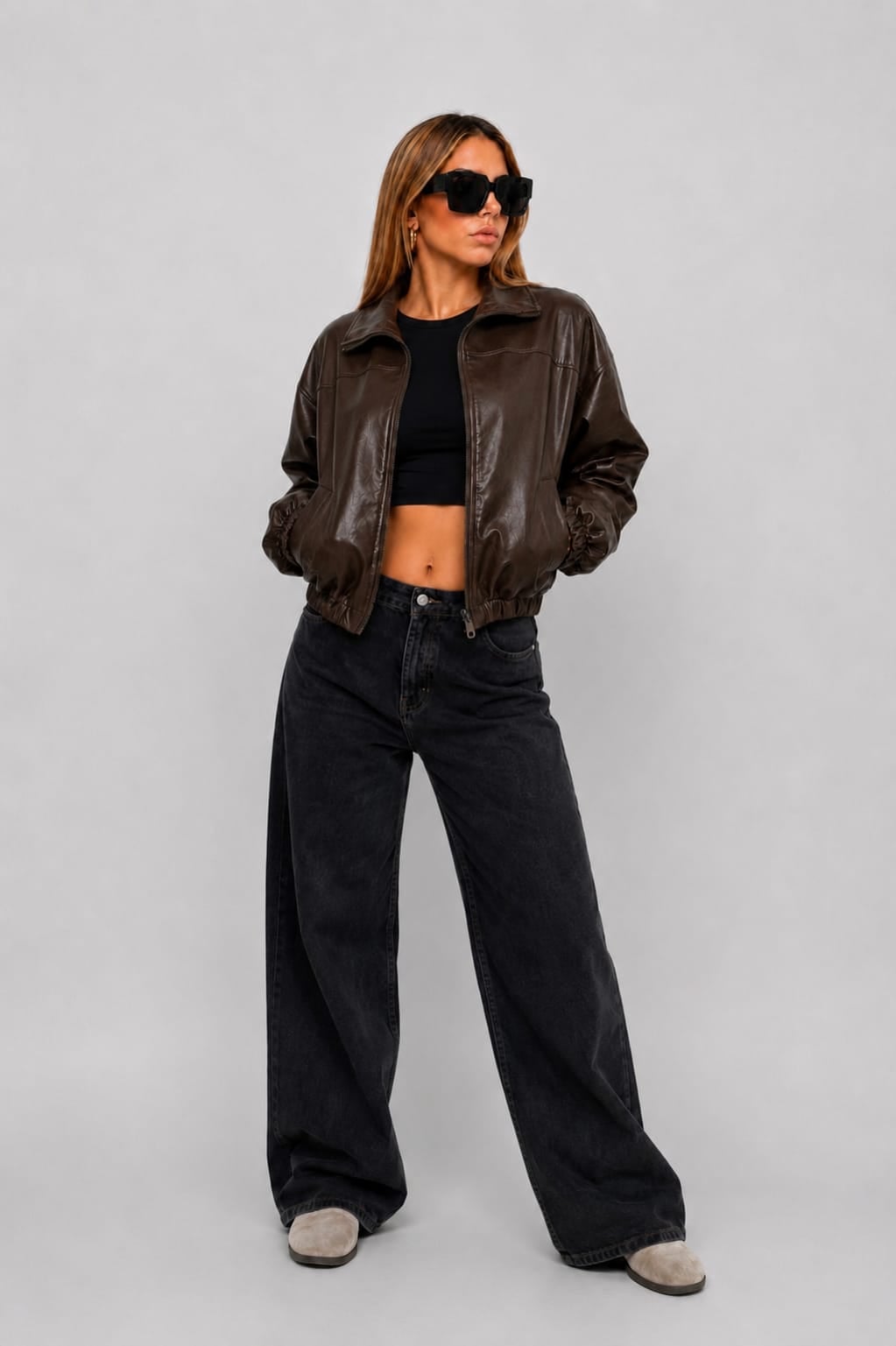 CASACA BOMBER OVERSIZE LOOK CASUAL PARA MUJER - 2