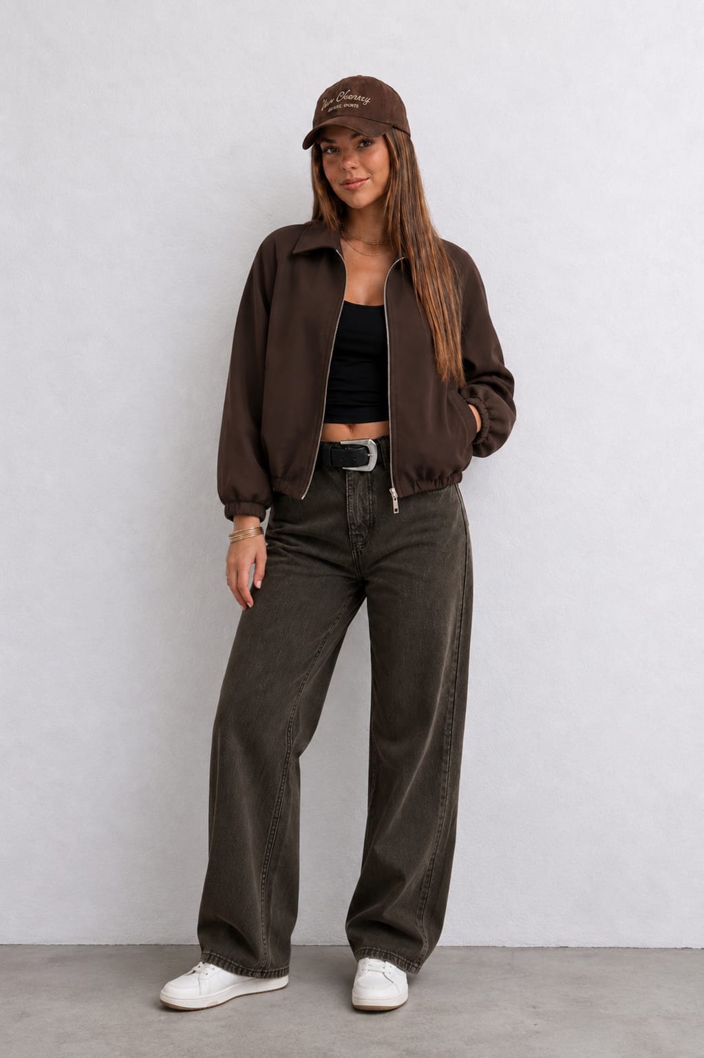 CASACA OVERSIZE ESTILO SUET DE MUJER - 2