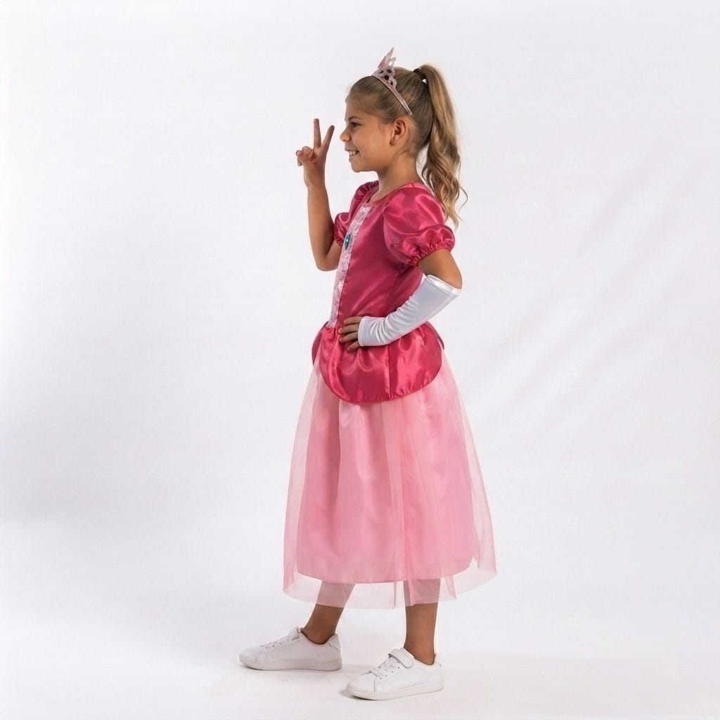 PRINCESA PEACH DISFRAZ PARA NIÑAS - 2