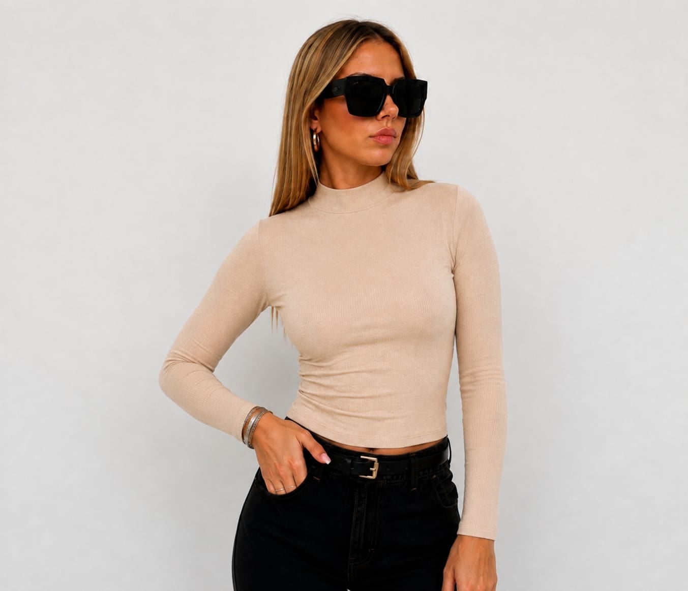 POLO CAFARENA MANGA LARGA ESTILO CASUAL DE MUJER - 1