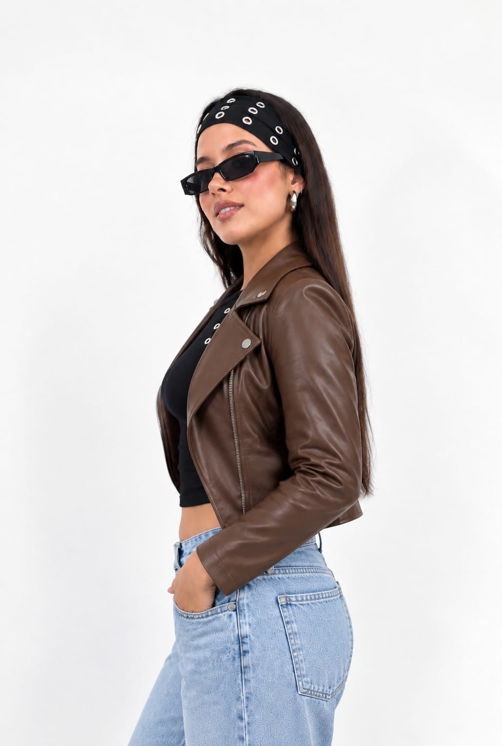 CASACA MARRON TENDENCIA TEMPORADA PARA MUJER - 3