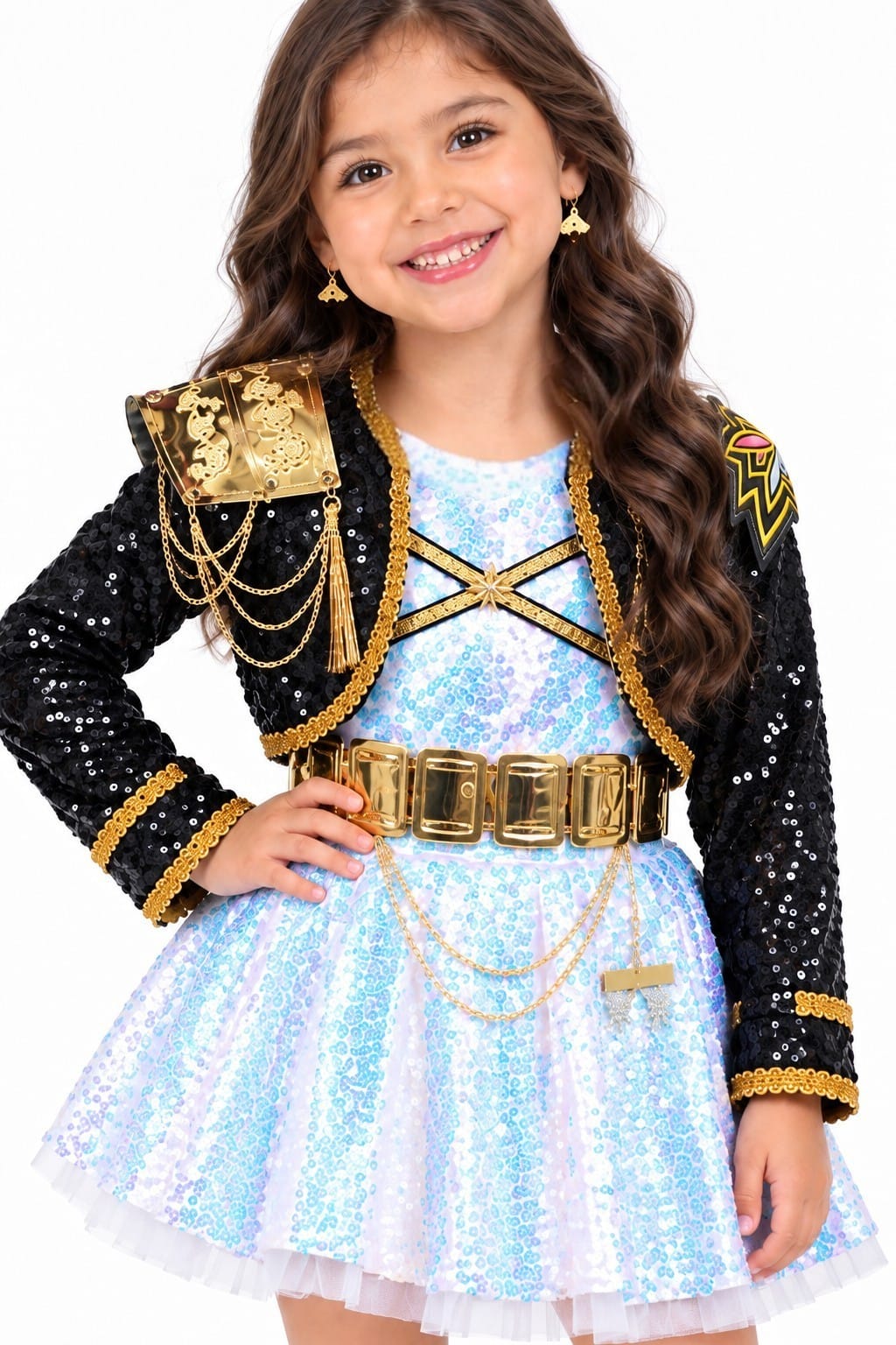 DISFRAZ DE RUMI VESTIDO KPOP FIESTA CONCIERTO CONJUNTO PARA NIÑAS - 2