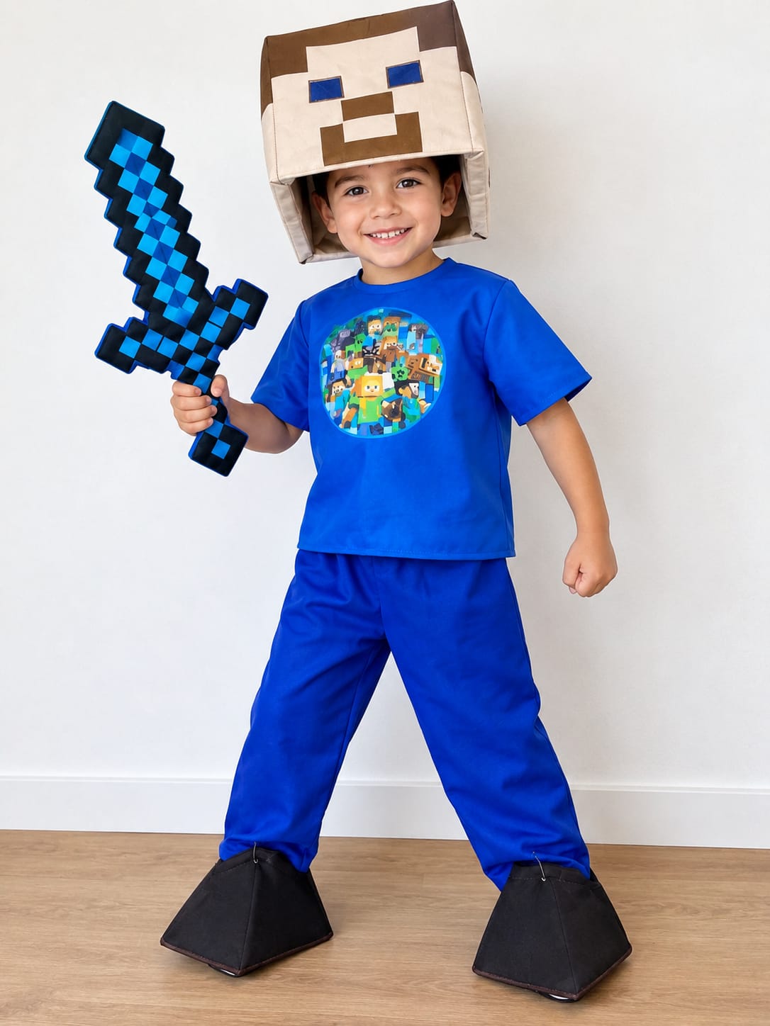 DISFRAZ DE MINECRAFT PARA NIÑOS - 1