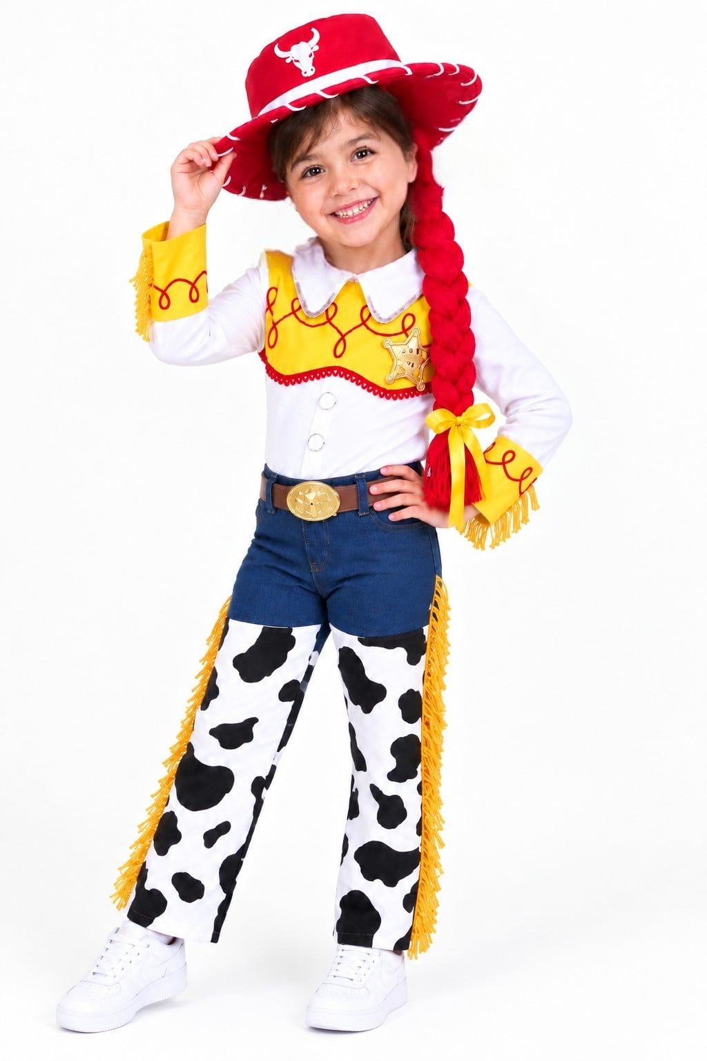 DISFRAZ JESSIE TRENZA PANTALON PARA NIÑAS - 1