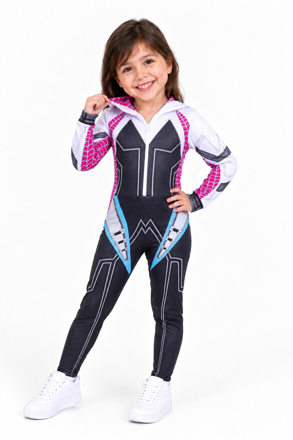 GHOST SPIDER DISFRAZ PARA NIÑAS HALLOWEEN - 3
