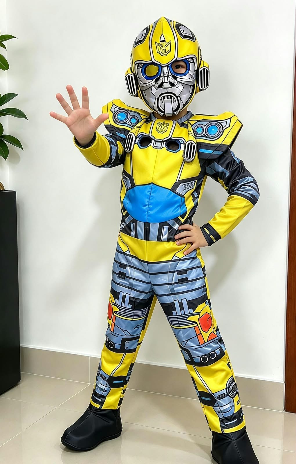 AMARILLO  BUMBLEBEE DISFRAZ PARA NIÑOS - 1