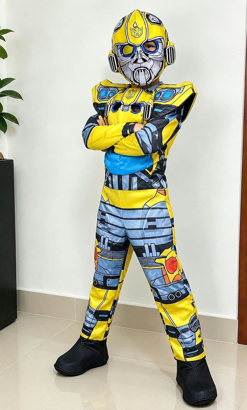 AMARILLO  BUMBLEBEE DISFRAZ PARA NIÑOS - 3