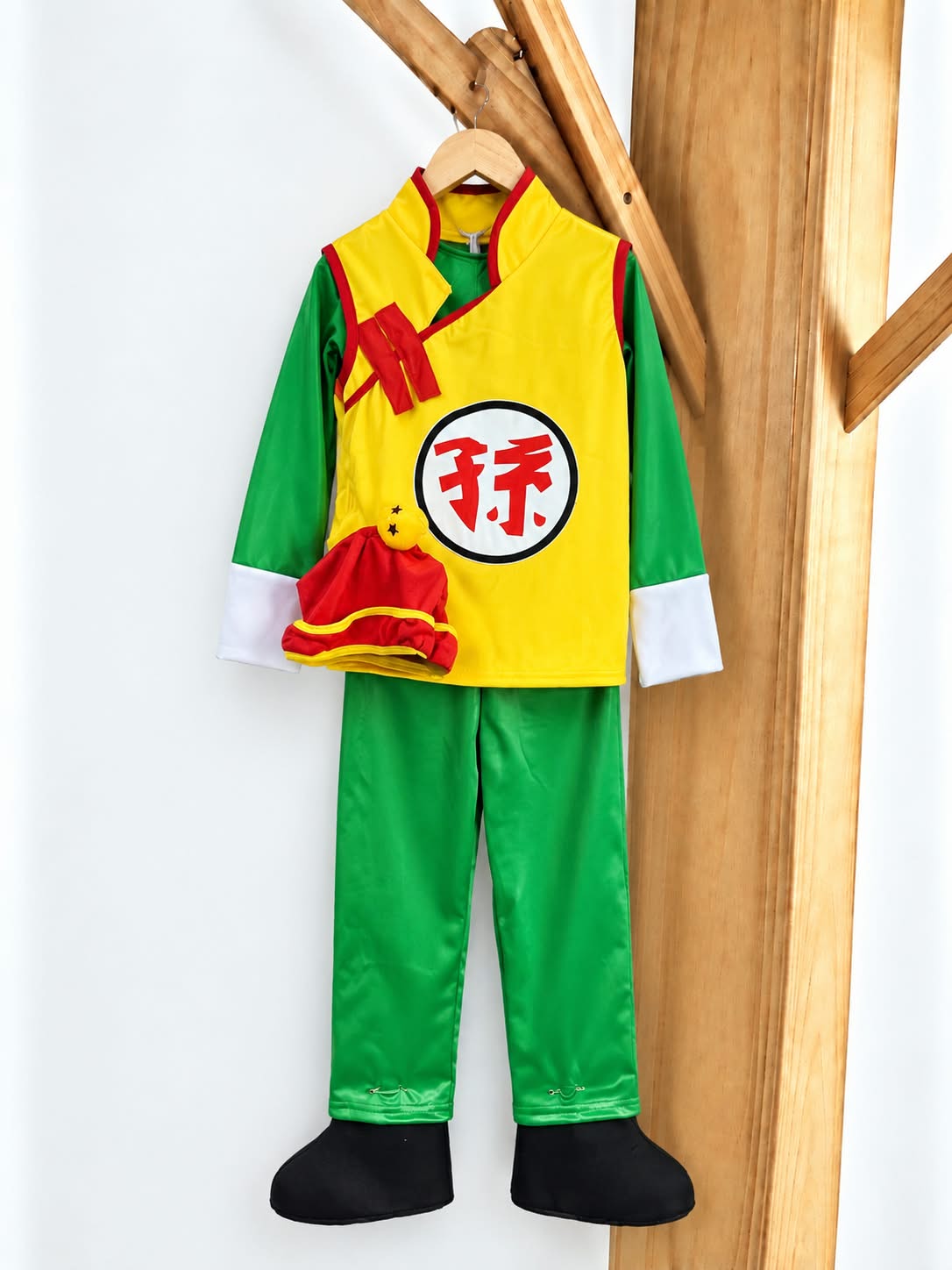 GOHAN VERDE AMARILLO  DISFRAZ PARA NIÑOS FIESTA - 2