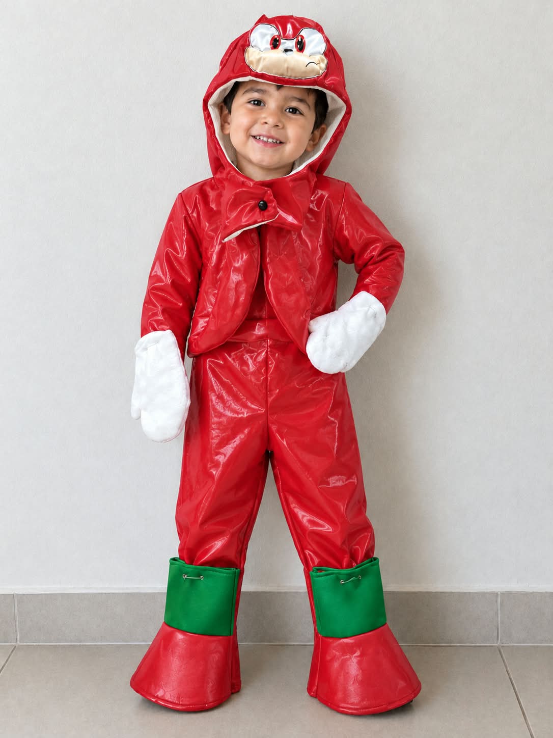 KNUCKLES ROJO DISFRAZ PARA NIÑOS - 1