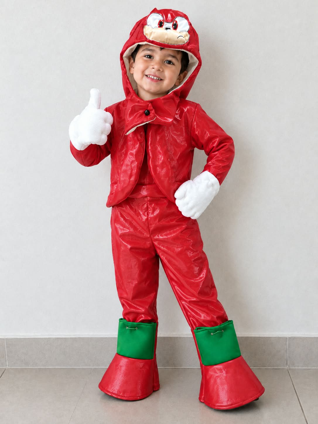 KNUCKLES ROJO DISFRAZ PARA NIÑOS - 3