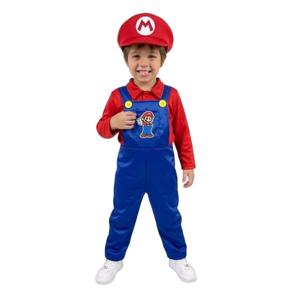 DISFRAZ DE MARIO BROS CONJUNTO NIÑOS HALLOWEEN - 1