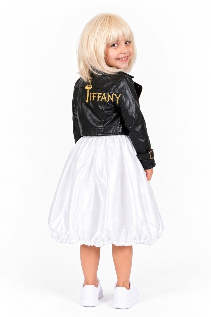 DISFRAZ DE TIFFANY LA NOVIA CON PELUCA PARA NIÑAS - 2