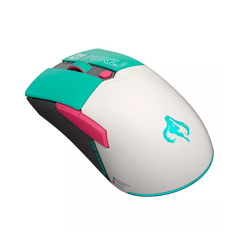 KIT GAMING ASUS TUF HATSUNE MIKU TECLADO MECÁNICO RGB, MOUSE, AUDÍFONOS, MOUSEPAD, EDICIÓN ESPECIA - 7