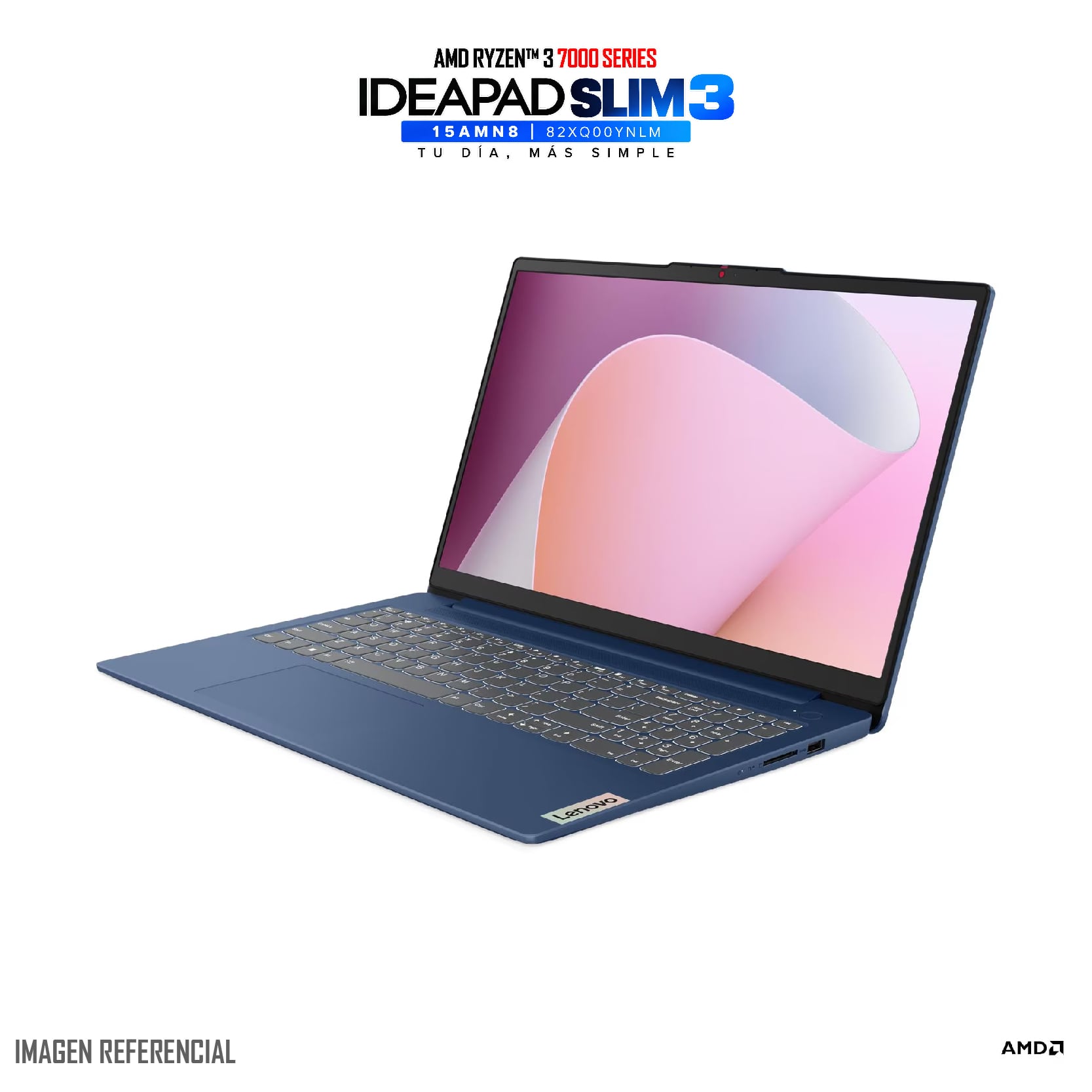 LAPTOP LENOVO IDEAPAD SLIM 3 RYZEN 3 7320U 8GB 512GB SSD 15.6' FHD WIN 11 + MOUSE - 2