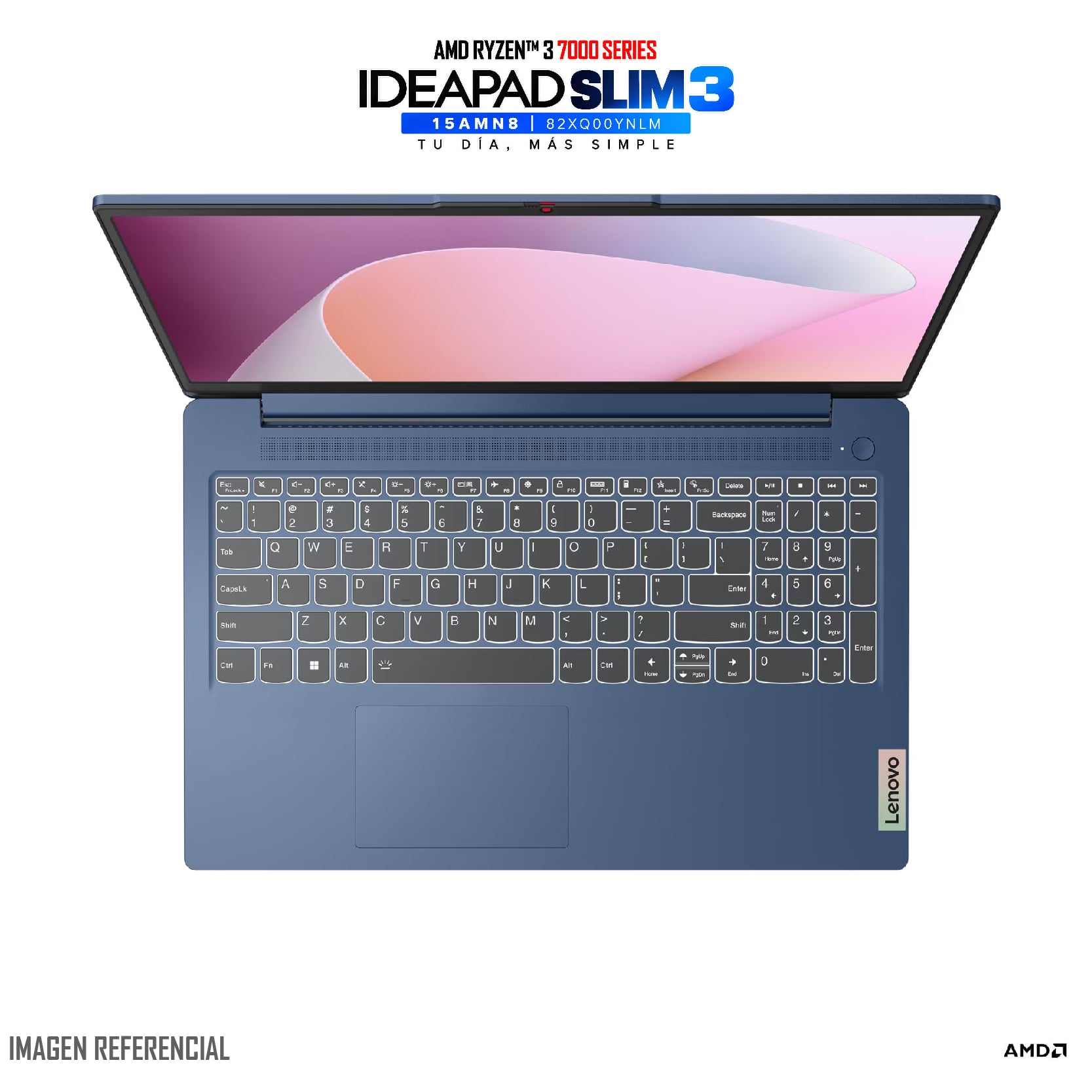 LAPTOP LENOVO IDEAPAD SLIM 3 RYZEN 3 7320U 8GB 512GB SSD 15.6' FHD WIN 11 + MOUSE - 3