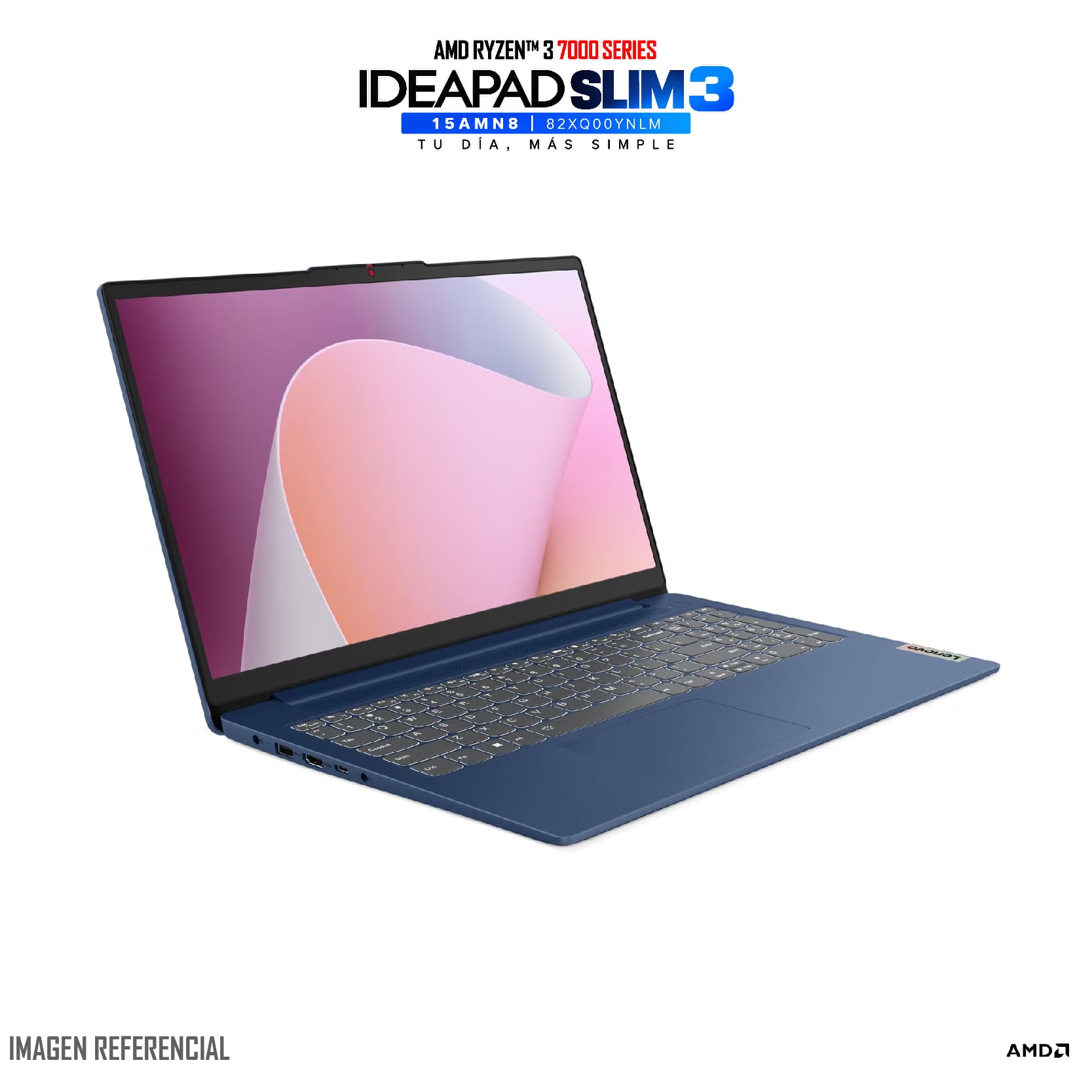 LAPTOP LENOVO IDEAPAD SLIM 3 RYZEN 3 7320U 8GB 512GB SSD 15.6' FHD WIN 11 + MOUSE - 4