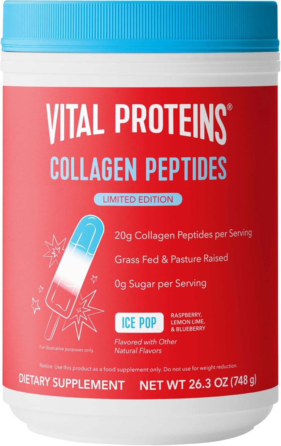 VITAL PROTEINS COLLAGEN PEPTIDES ICE POP EDICION LIMITADA 748G - 2