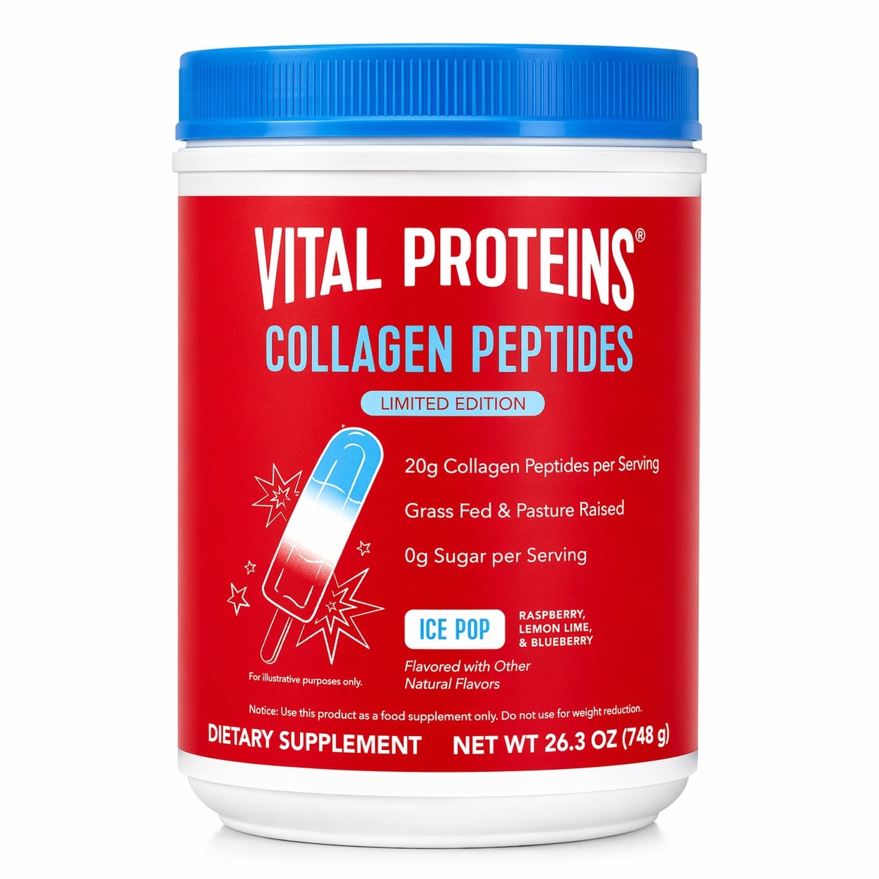 VITAL PROTEINS COLLAGEN PEPTIDES ICE POP EDICION LIMITADA 748G - 3