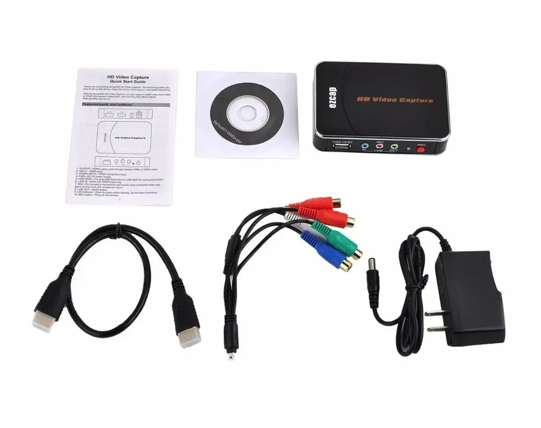 CAPTURADOR / CONVERSOR DE VIDEO HDMI - HD - PARA CAMARAS ANTIGUAS - CONSOLAS DE JUEGO - 2