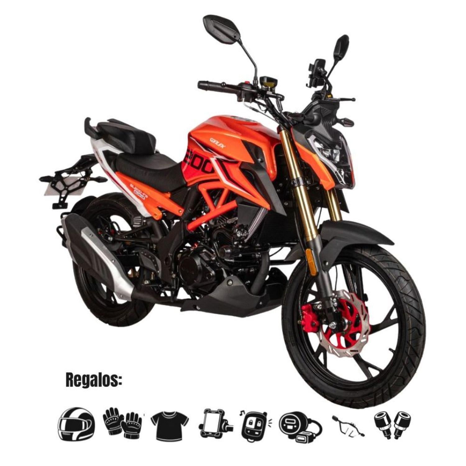 MOTO SONLINK SL200-F9, 200CC, 13.6HP BARRAS MONOSHOCK NARANJA - 1