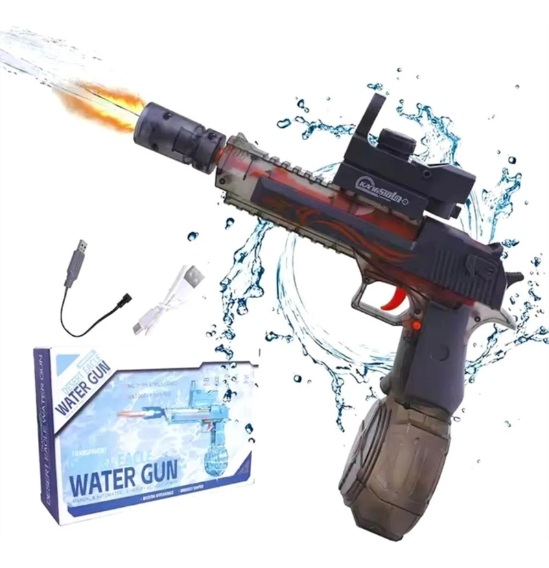 JUGUETE PISTOLA DE AGUA ELÉCTRICA AUTOMÁTICA Y MANUAL - 2