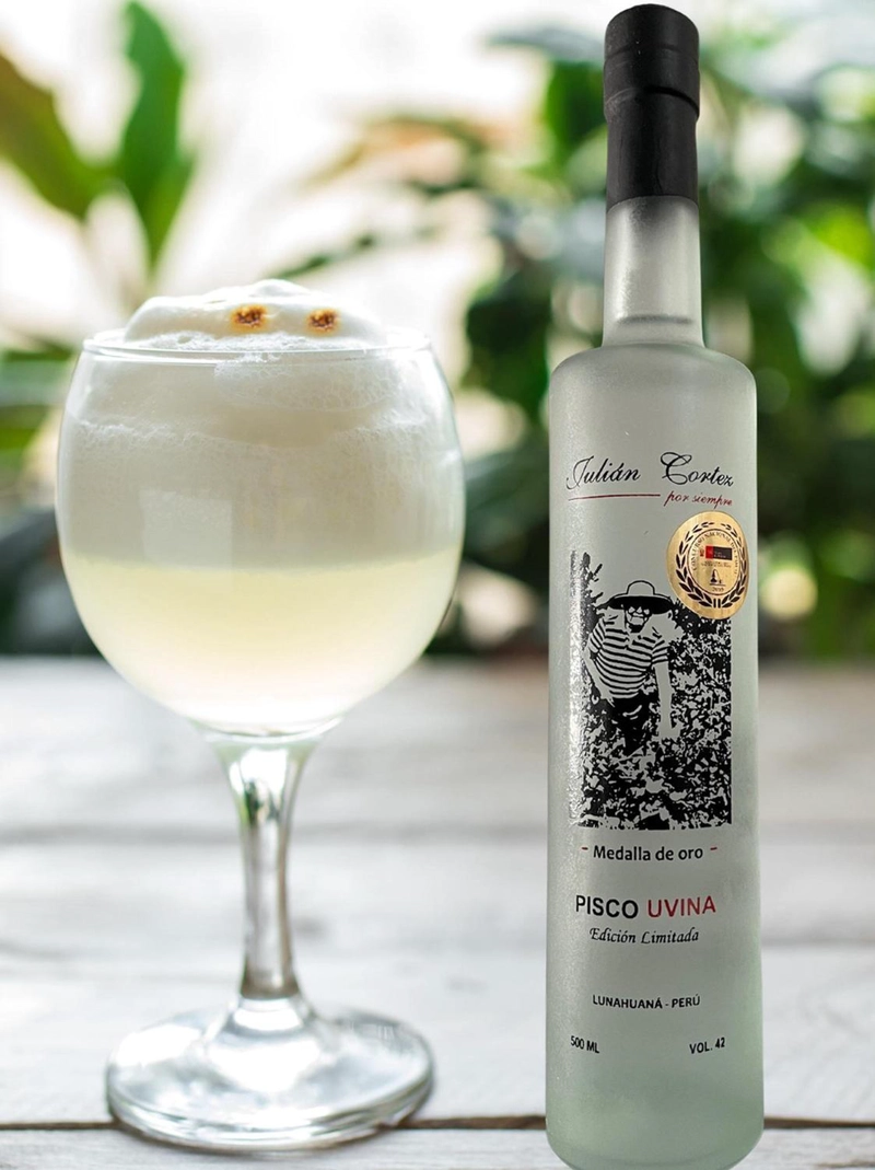 PISCO JULIÁN CORTEZ GANADORA MEDALLA DE ORO AL MEJOR PISCO - 2