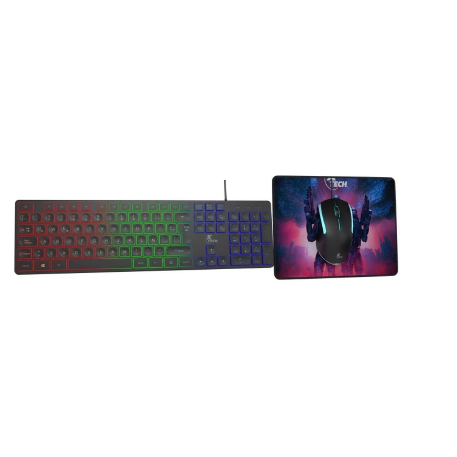 TECLADO + MOUSE+PAD XTECH HASHA GAMING KYBD SPA WRD MOUSE AND MOUSE PAD XTK-535S - 3