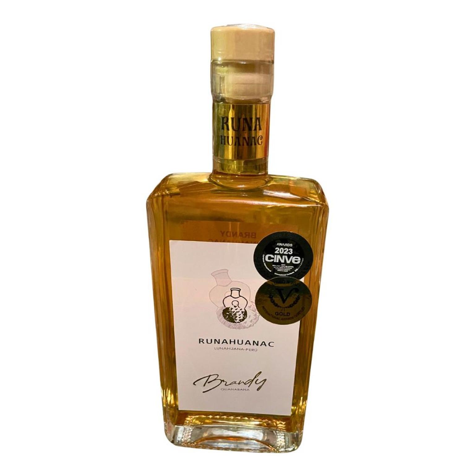 BRANDY DE GUANÁBANA PREMIUM RUNAHUANAC PERÚ 500 ML - DOBLE MEDALLA DE ORO EN EUROPA - 3