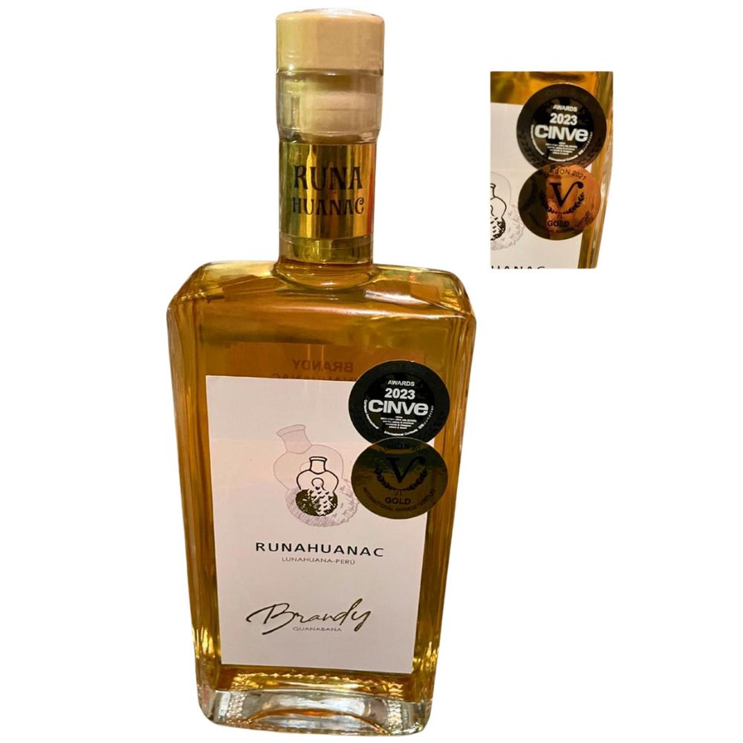 BRANDY DE GUANÁBANA PREMIUM RUNAHUANAC PERÚ 500 ML - DOBLE MEDALLA DE ORO EN EUROPA - 5