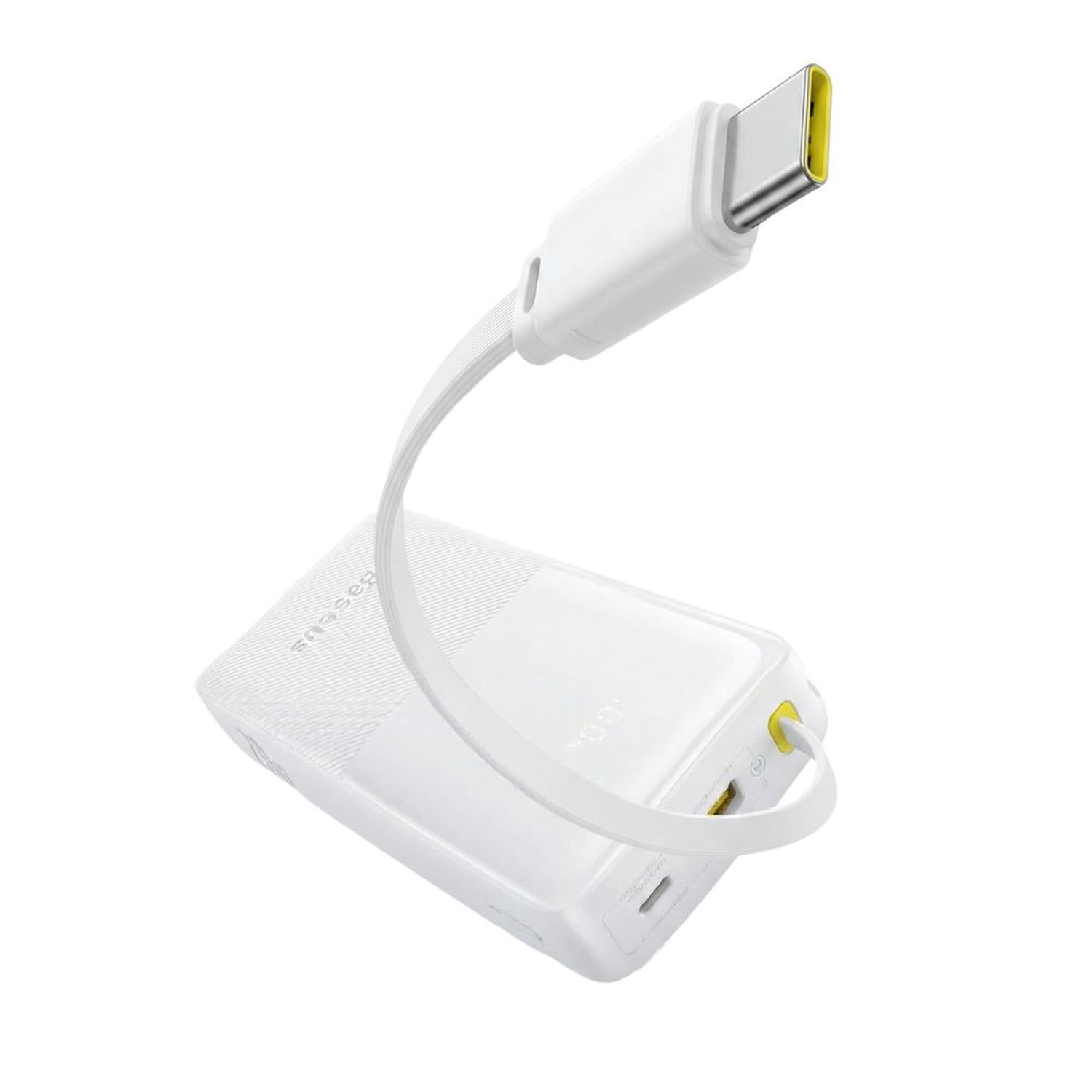 CARGADOR BASEUS POWERBANK BIPOW 2 20000 MAH 20W PANTALLA DIGITAL CABLE TIPO C - 1