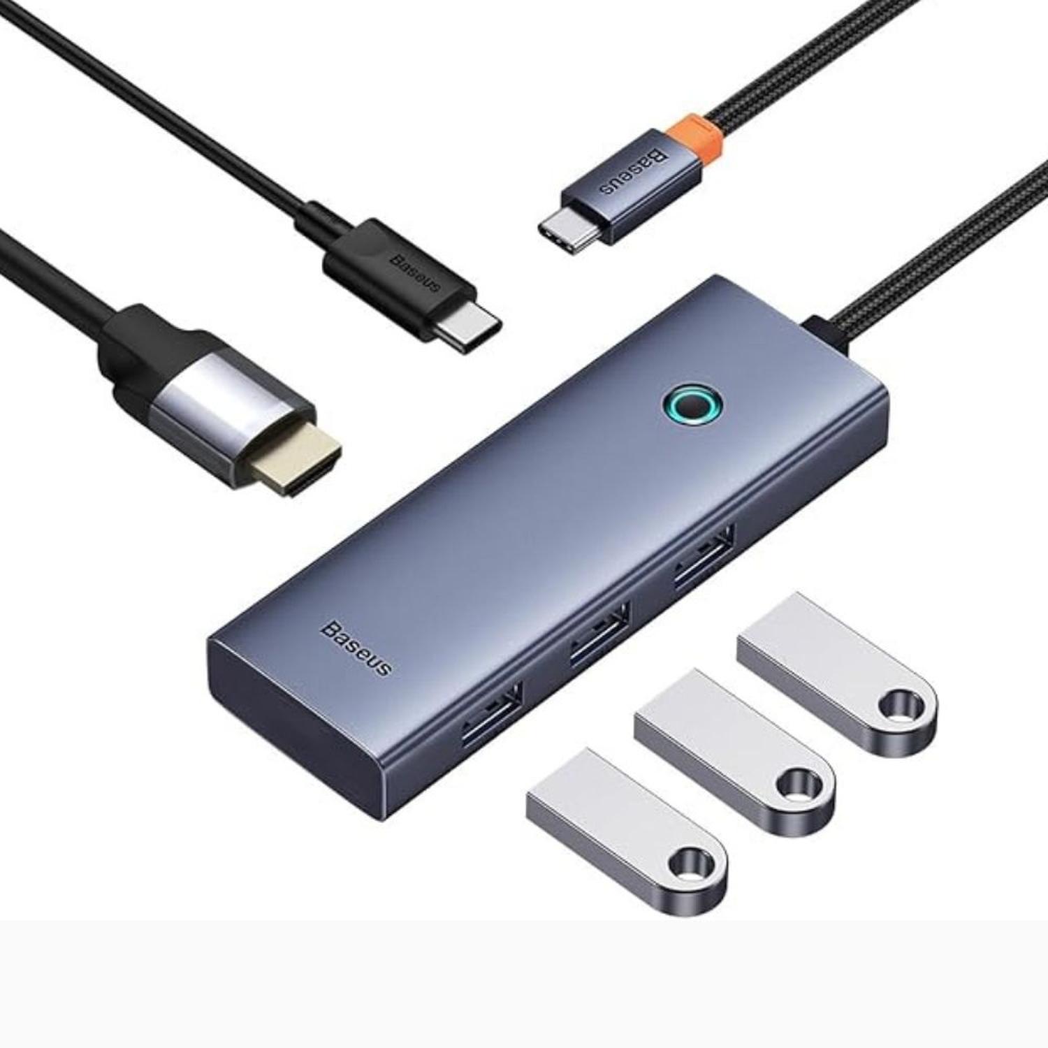 HUB ADAPTADOR MULTIFUNCIONAL BASEUS ULTRAJOY SERIES 5 PUERTOS HUB DOCKING STATION - 2
