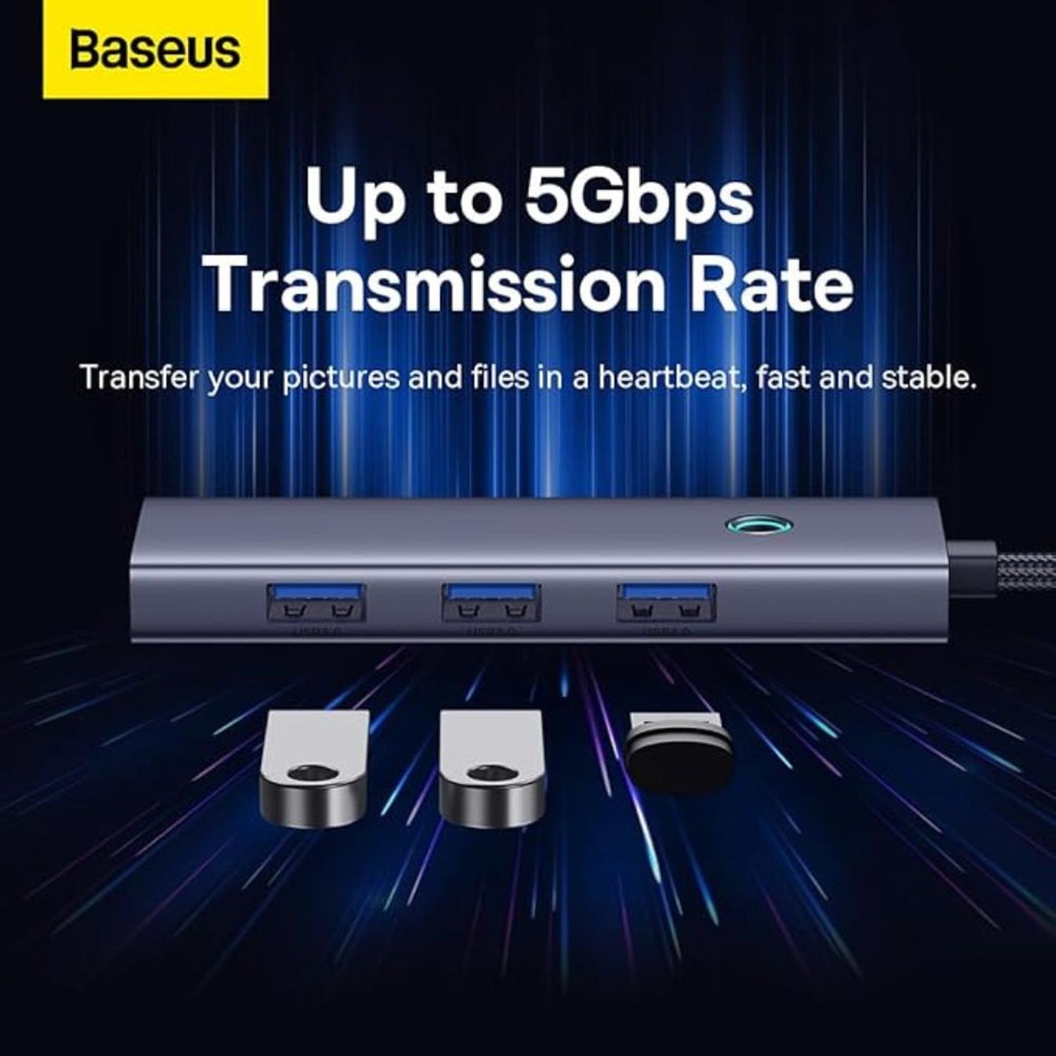 HUB ADAPTADOR MULTIFUNCIONAL BASEUS ULTRAJOY SERIES 5 PUERTOS HUB DOCKING STATION - 4