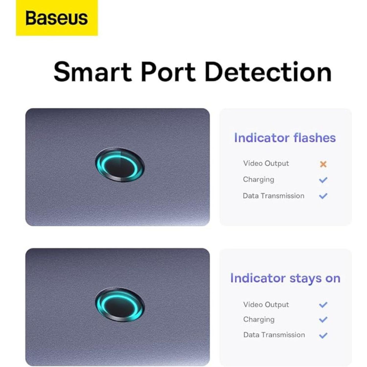 HUB ADAPTADOR MULTIFUNCIONAL BASEUS ULTRAJOY SERIES 5 PUERTOS HUB DOCKING STATION - 5